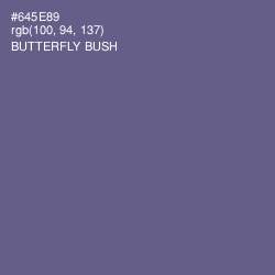 #645E89 - Butterfly Bush Color Image